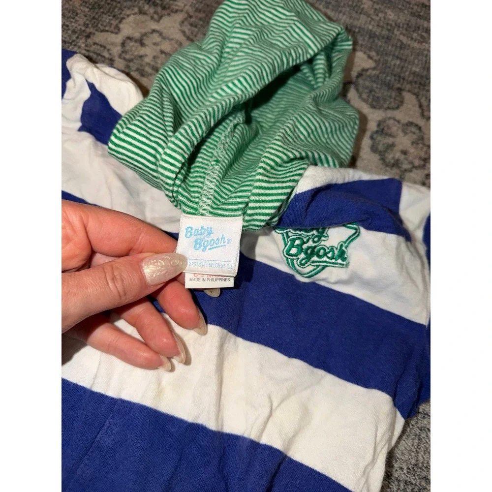 Vintage Baby Oshkosh B'Gosh Striped Onesie Romper